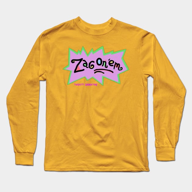 zag on 'em! Long Sleeve T-Shirt by tiffanylarson